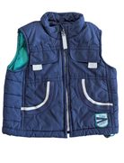 Esprit Puffer Vest, Navy blue/Cream, Green inner, 0