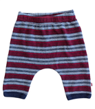 Bebe by Minihaha Pants, Red, navy, white stripe, 000