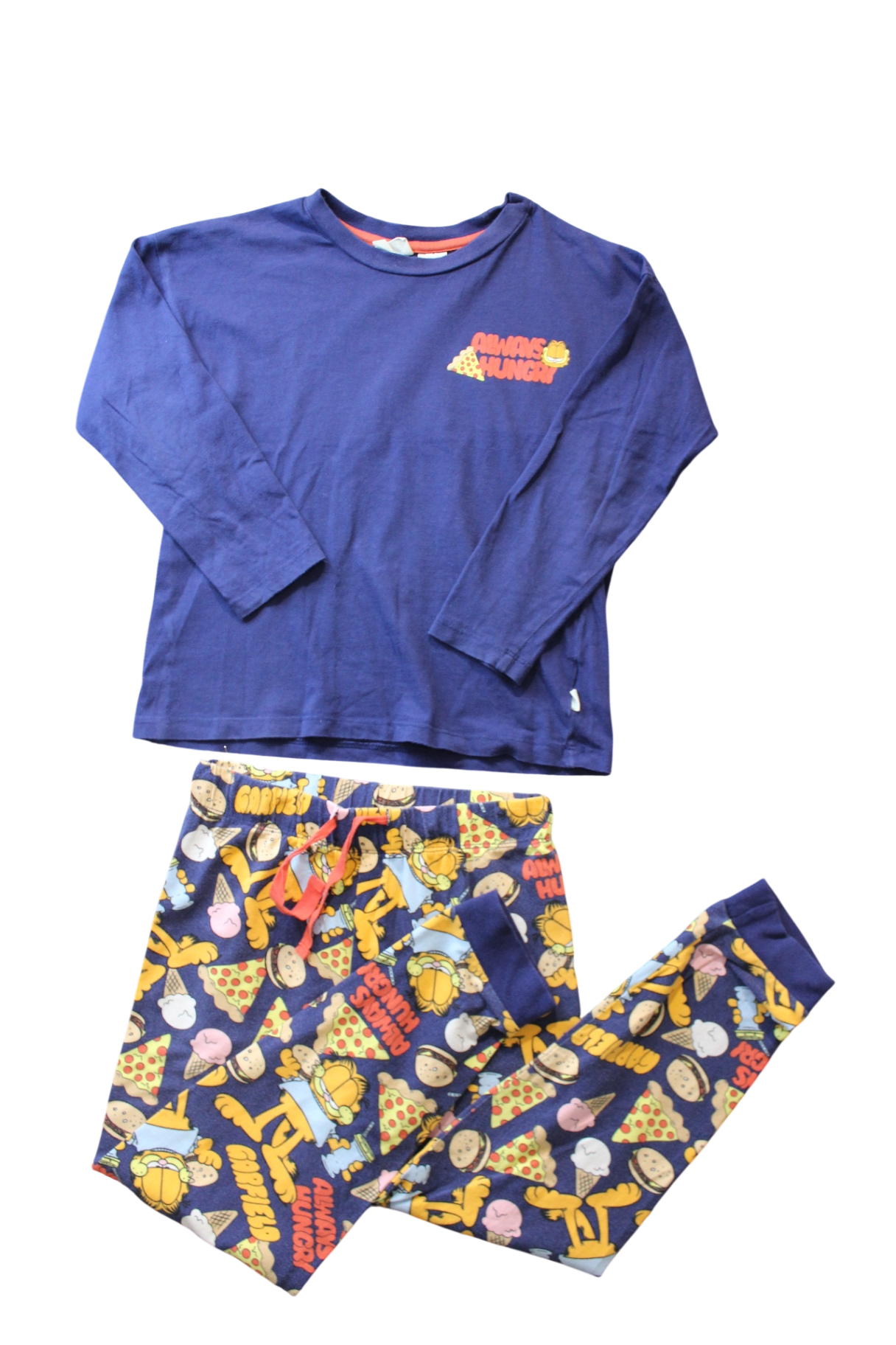 Peter Alexander Pajama Set, Blue Garfield print, 8