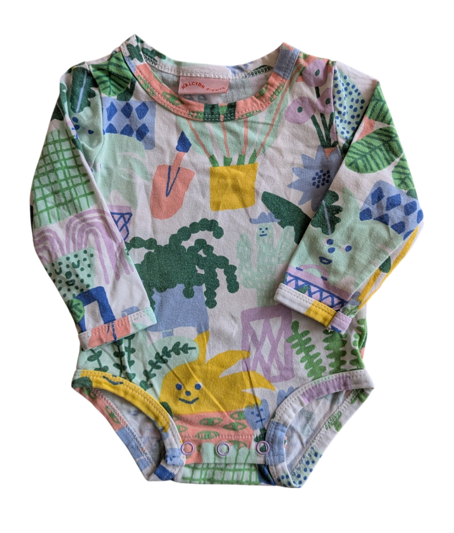 Halcyon Nights Bodysuit, White/print, 000