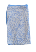 Wilson & Frenchy Swaddle Blanket, Cream/blue, One size