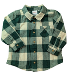 Sprout Shirt, Green and cream check, 1