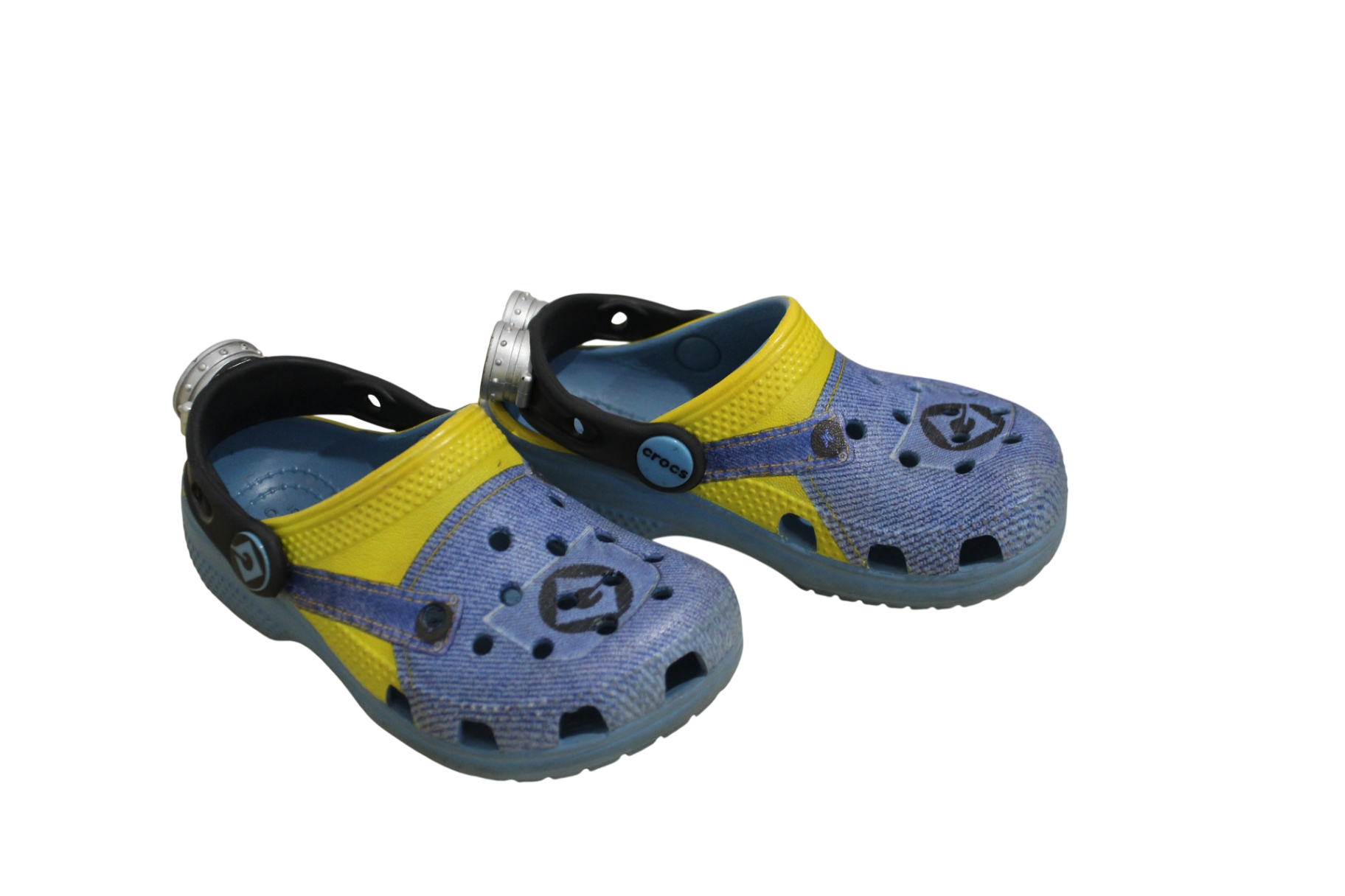 Crocs X Minions Slip-on Shoes, Blue, Yellow, Black, C8