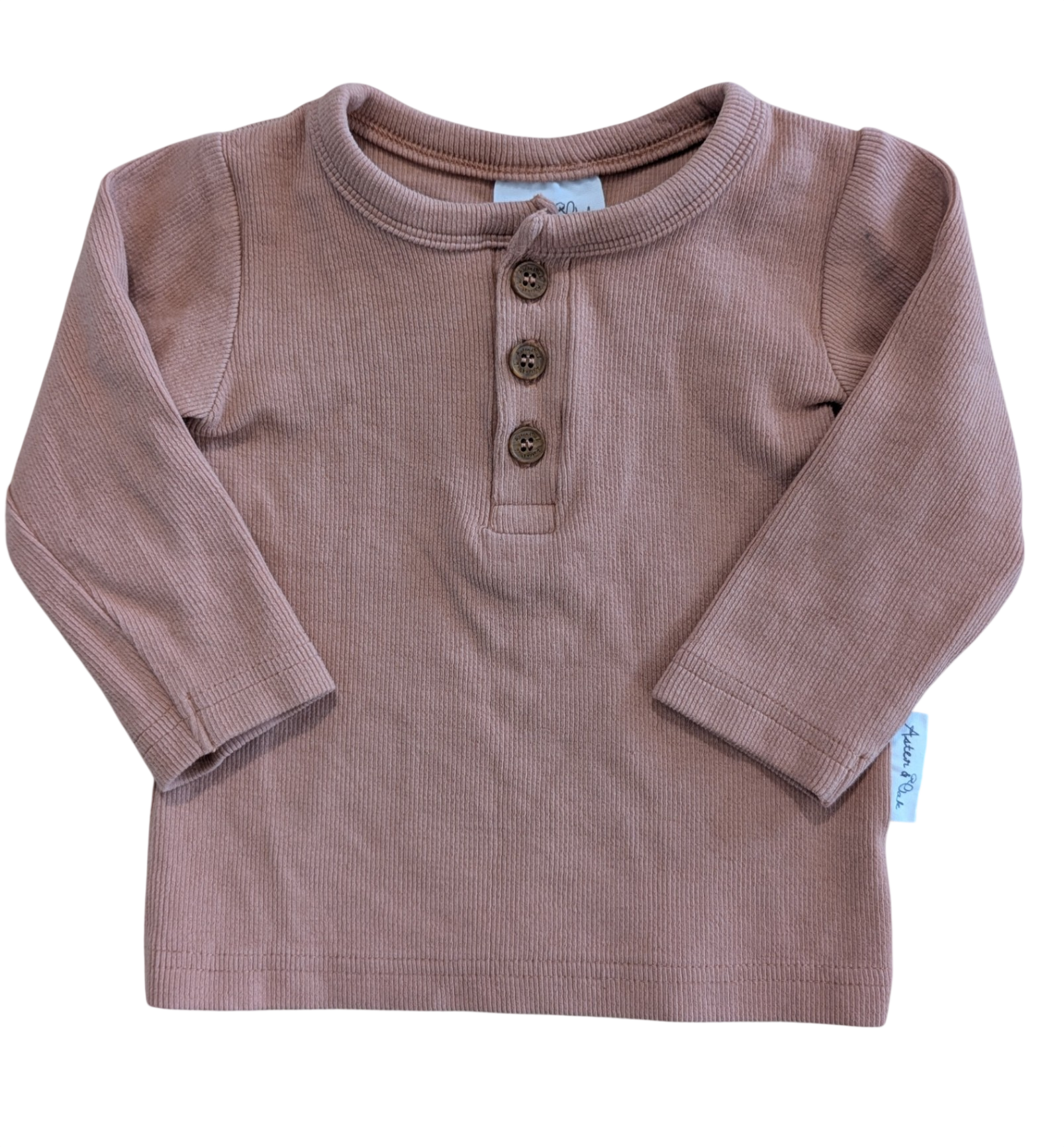 Aster & Oak Long-Sleeve T-Shirt, Pink/tan, 00