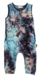 Junior Tribe Jumpsuit, Blue Tie dye, 3