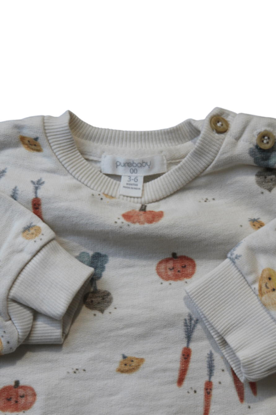 Purebaby Jumper, Cream, 00 / 3-6 months