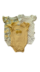 Rabbit & Bear Organic Bodysuit, Multi Lemons, 3-6M