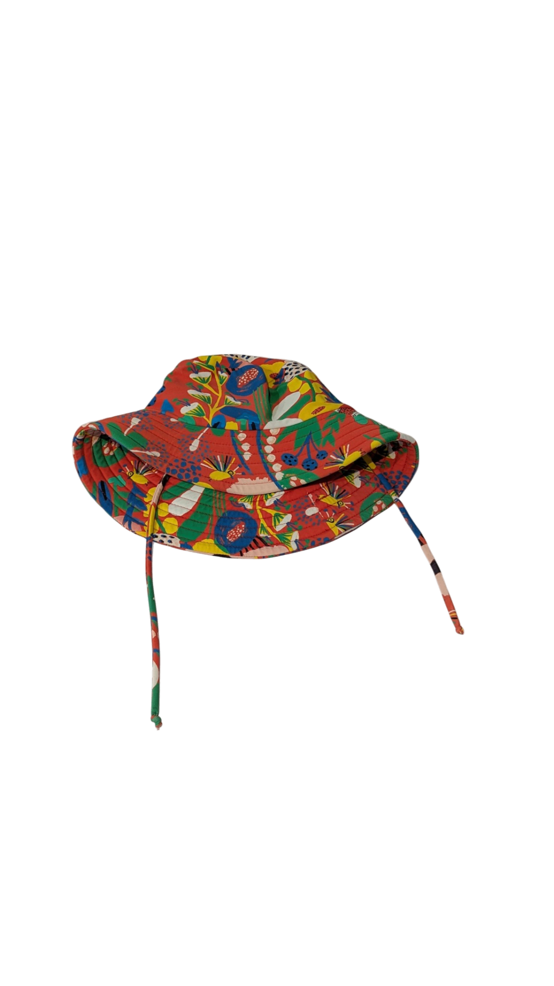 Gorman Playground Hat, Red with Multi Print, M/L