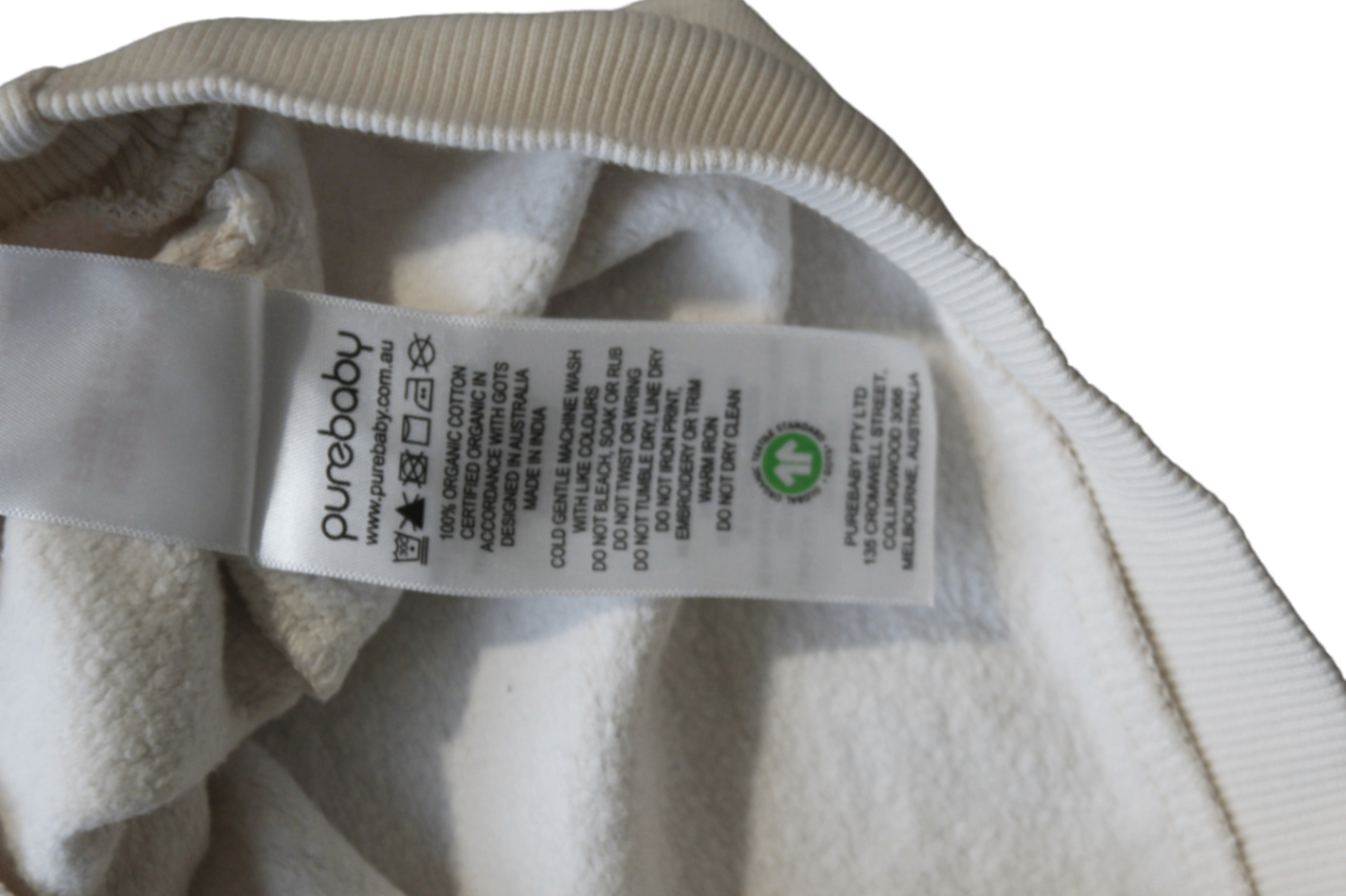 Purebaby Jumper, Cream, 00 / 3-6 months