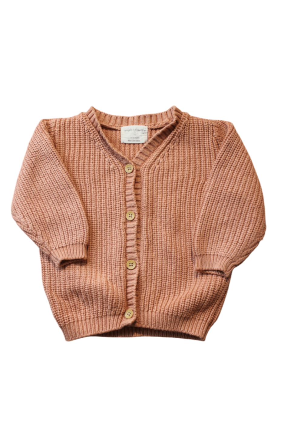 Wilson & Frenchy Cardigan, Salmon, 00 / 3-6 months