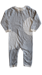 Country Road Jumpsuit, Grey and White, 00