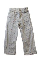 Zara Pants, White with multicolour floral print, 3-4 years / 104