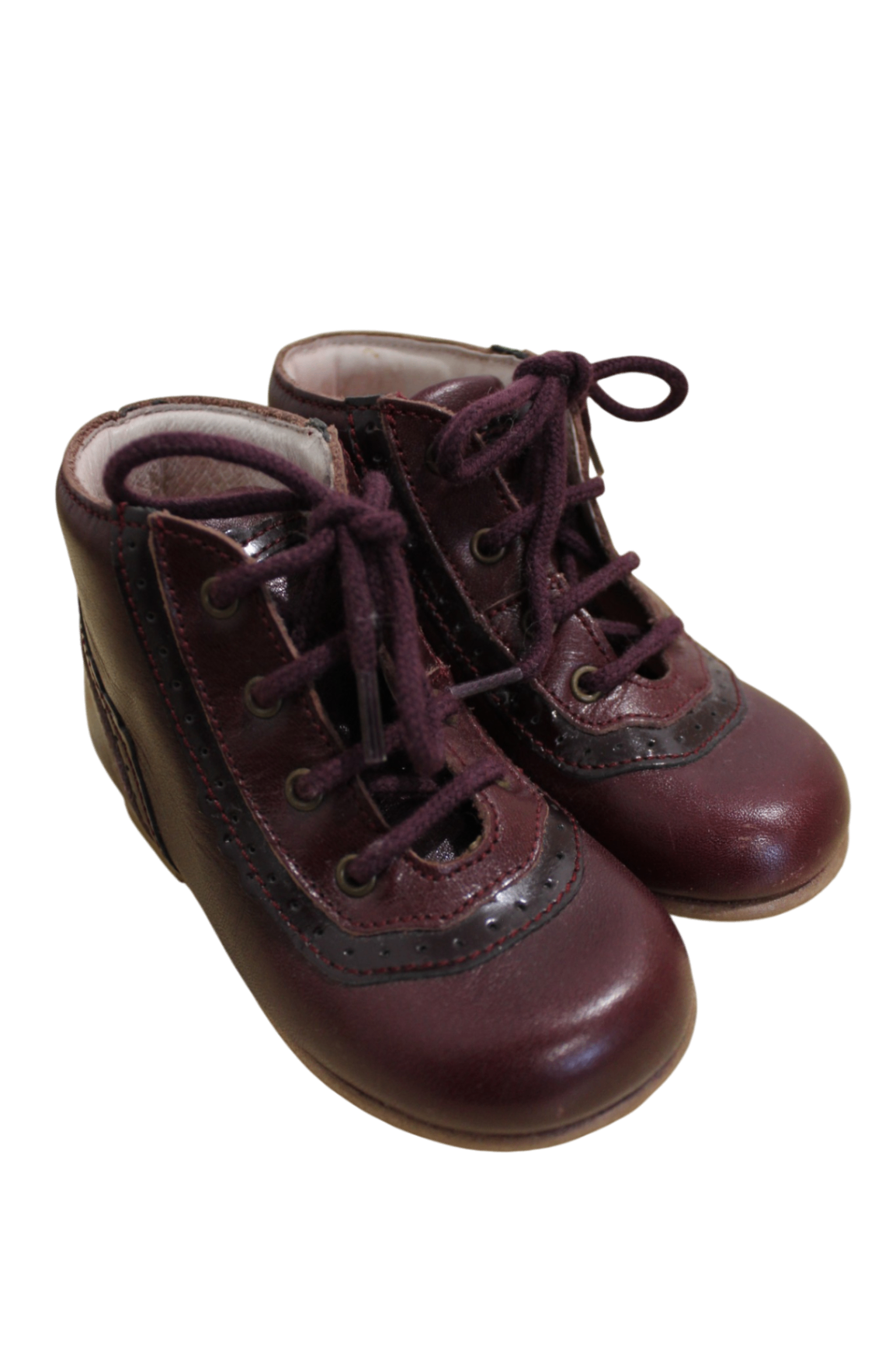 Jacadi Paris Shoes, Burgundy, US 6/EUR 23