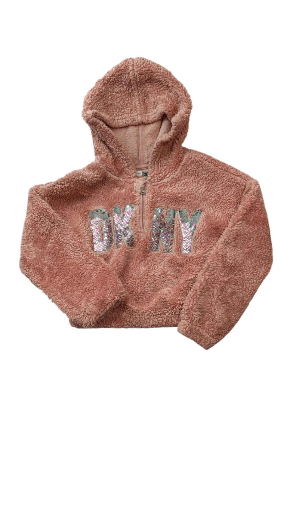 DKNY Hoodie, Dusty Pink, 4
