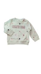 Country Road Jumper, Cream w Multi Polka Dots, 12-18M