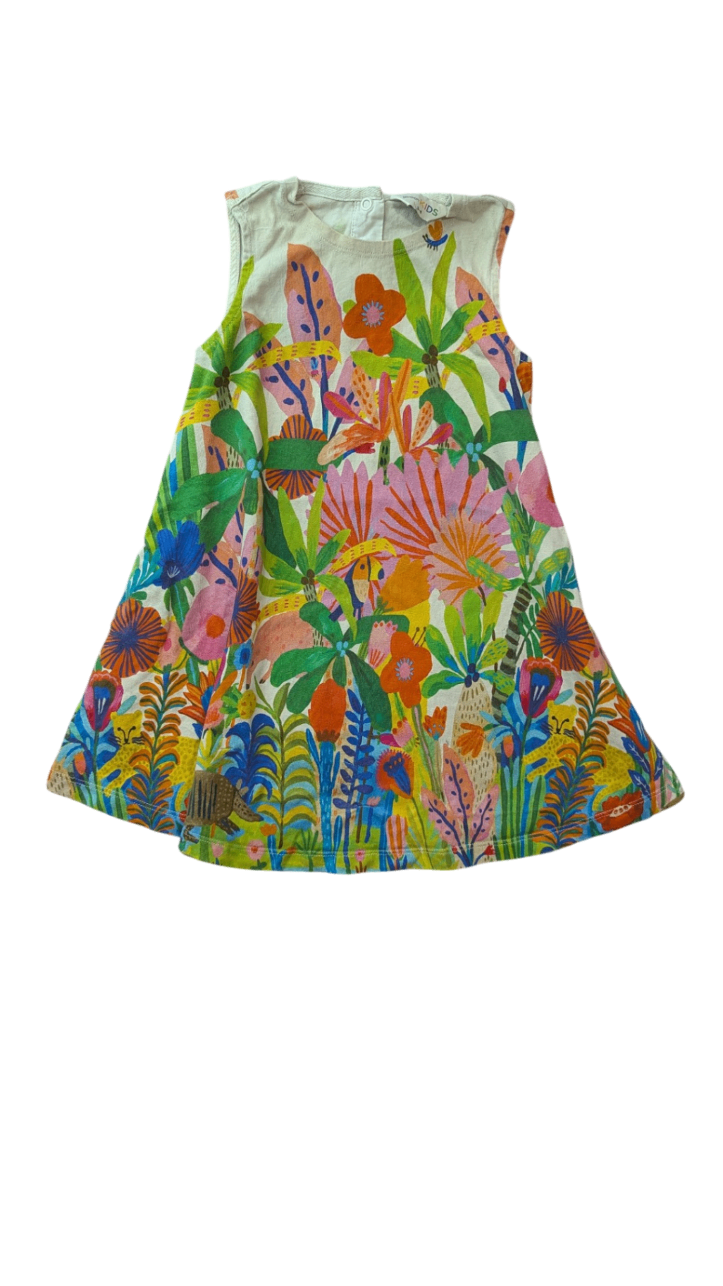 Gorman Playground Dress, Multi Flowers Plants, 3-4Y