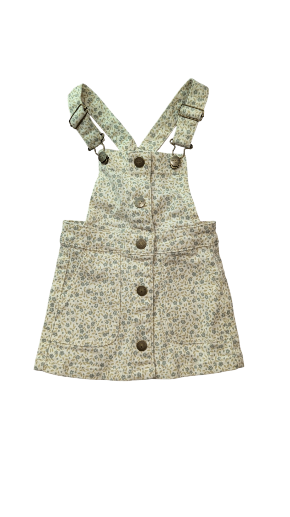 Jamie Kay Dress, Cream w Green Florals, 1