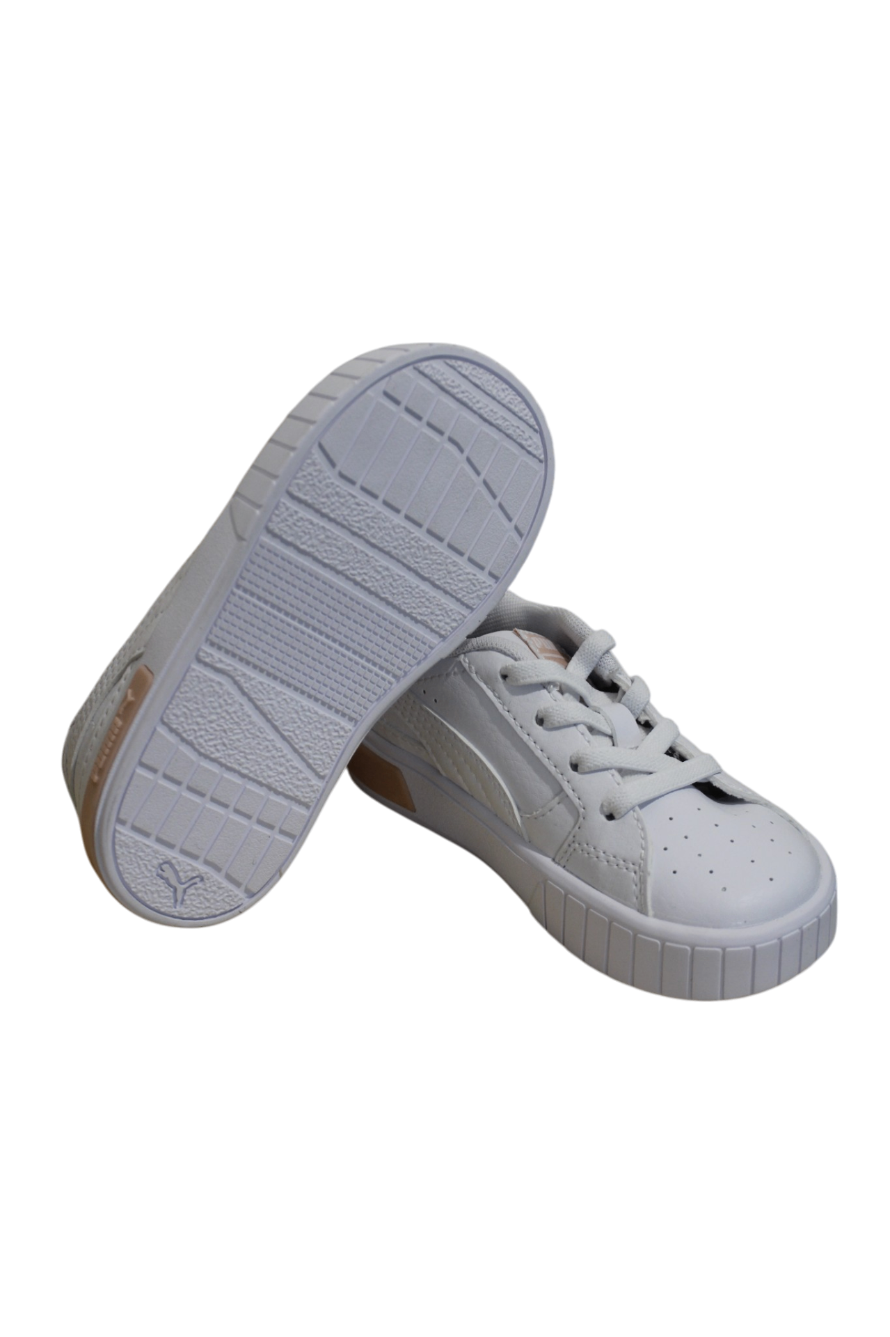 Puma Shoes, White with pink and beige accents, US 8/EUR 24