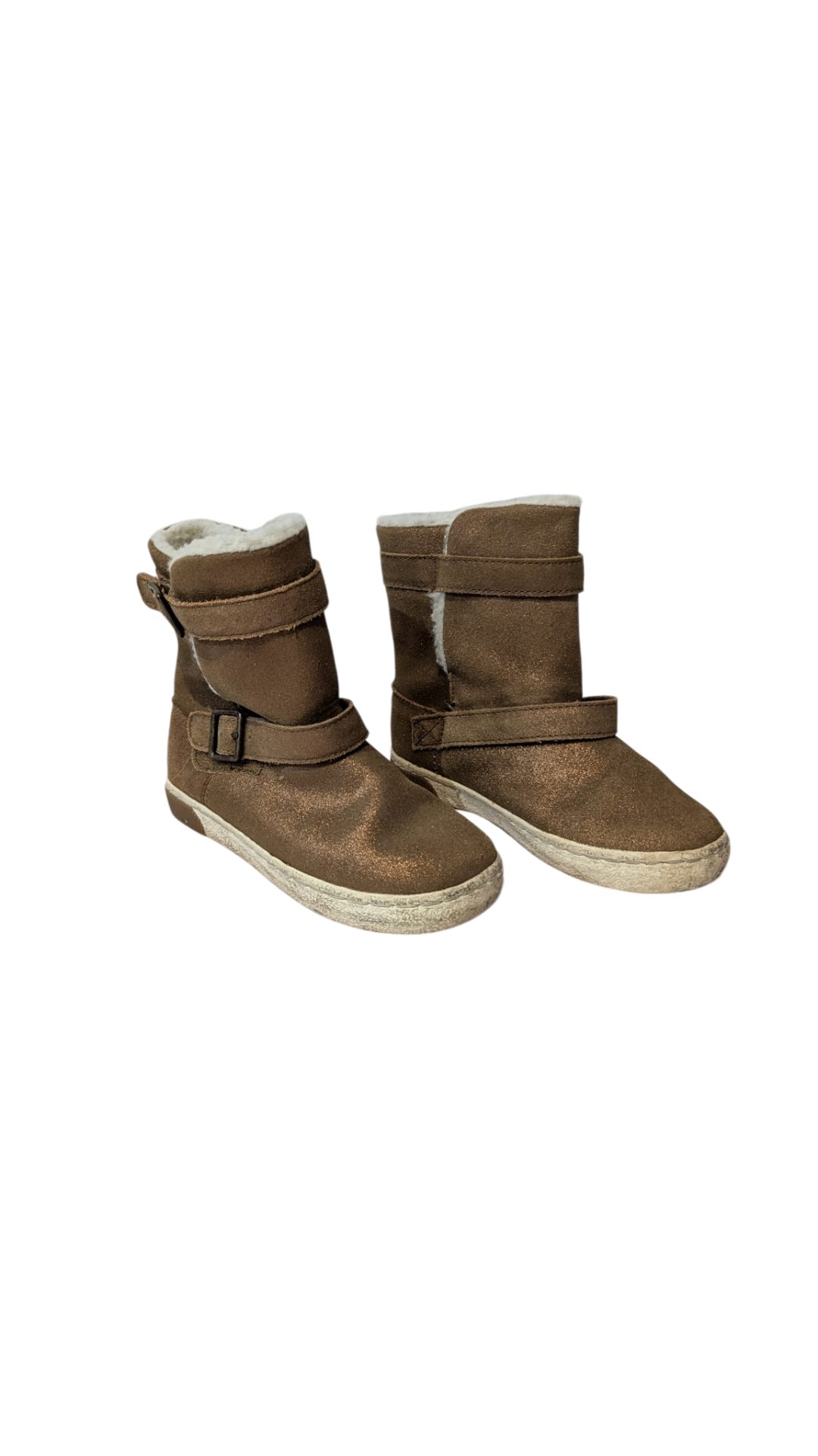 Stride Rite Boots, Brown Metallic, US 11.5/EUR 29