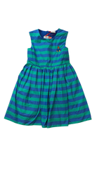 Paddington Bear Dress, Blue/Green, 5