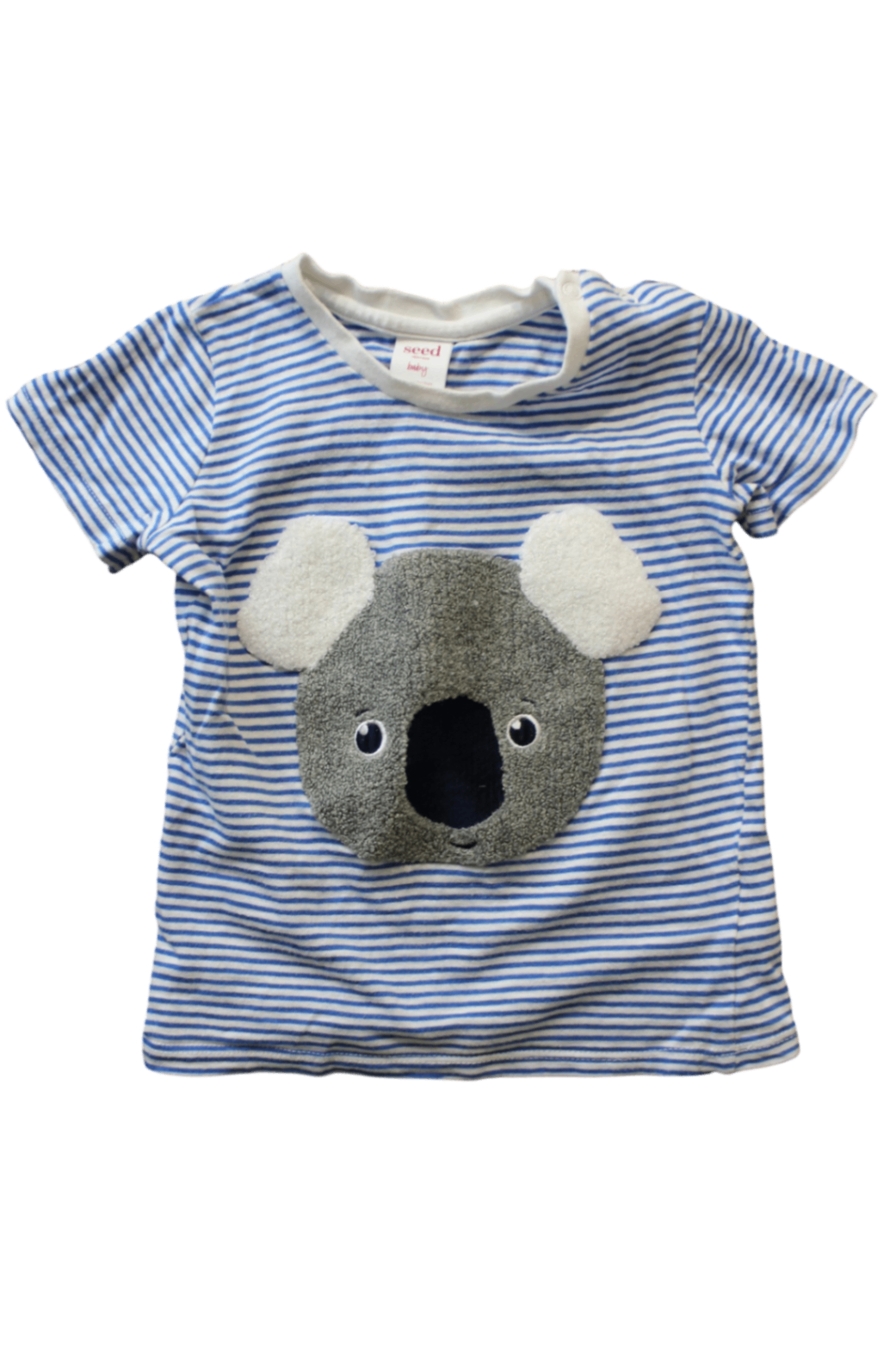 Seed Baby T-Shirt, blue stripe, 2