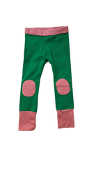 Moromini Leggings, Green and Pink, 2-3