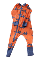 Goldie + Ace Jumpsuit, Orange and blue, 0-3M