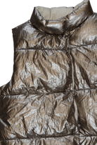 Zara Puffer Vest, metallic, 4-5