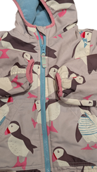 Mini Boden Jacket, Pale lavender with pink, blue and white print, 2