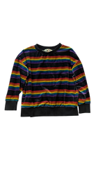 Dangerkids Jumper, Black with rainbow stripes, Unknown