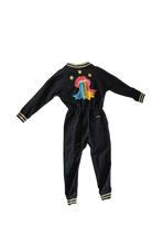 Rock Your Kid Boilersuit, Black, 6