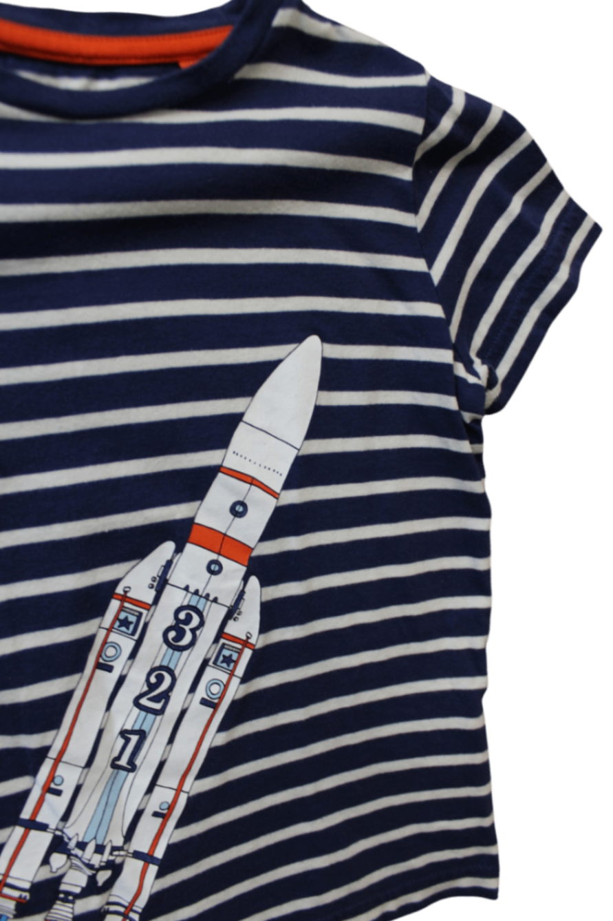 Mini Boden T-Shirt, Navy, 5-6