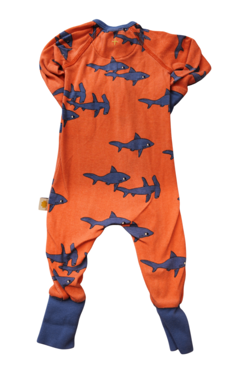 Goldie + Ace Jumpsuit, Orange and blue, 0-3M