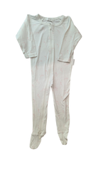 Purebaby Jumpsuit, White with pale pink print, 00