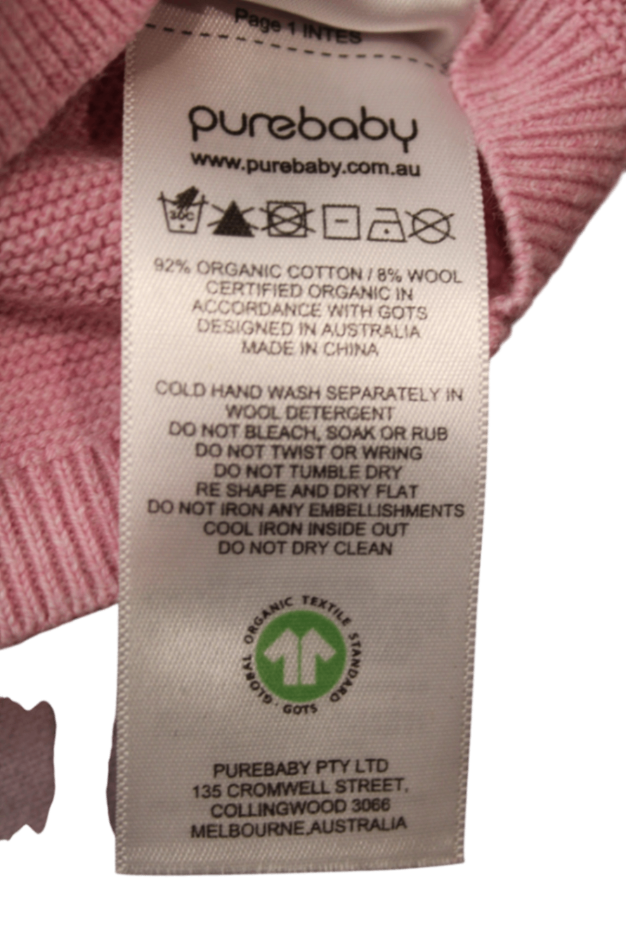 Purebaby Jumper, Pink, 1