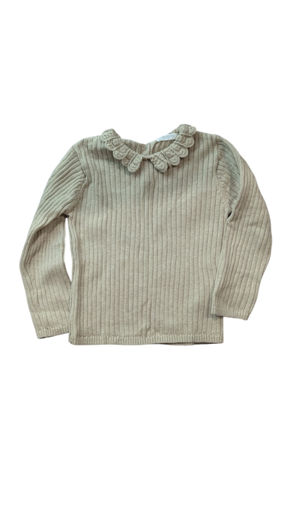 Purebaby Knit Top, Beige, 3