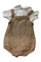 Bebe by Minihaha Bodysuit, Brown and White, 000