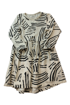 Milk & Masuki Dress, Cream and Black, 5