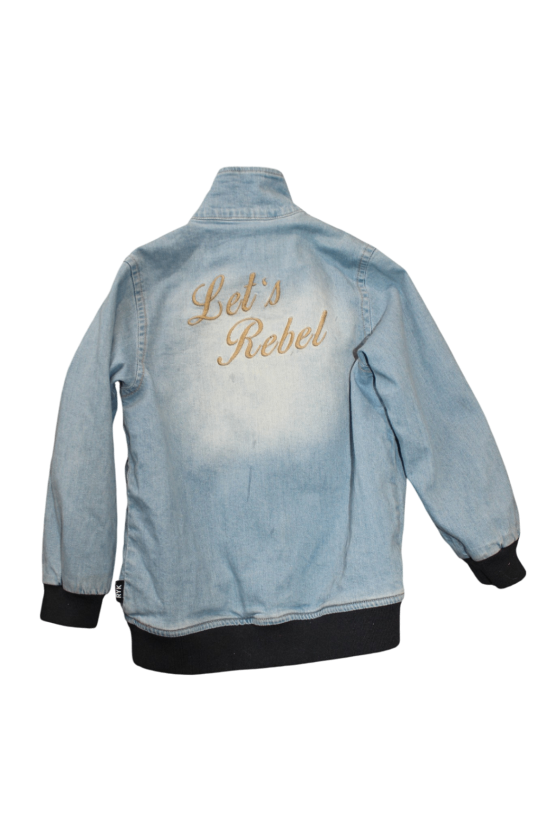 Rock Your Kid Bomber Jacket, Chambray denim, 4
