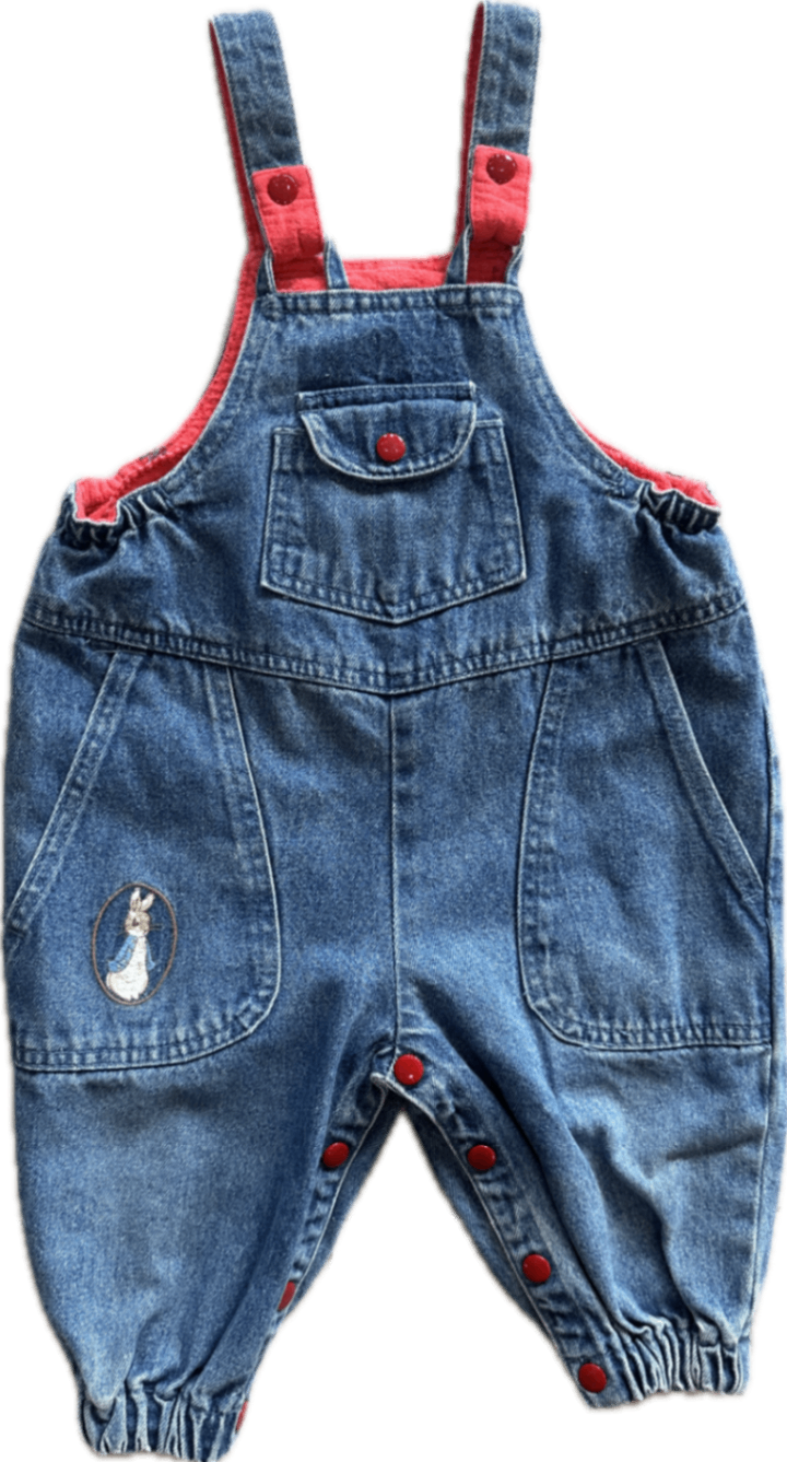 Peter Rabbit( vintage) Overalls, Blue, 0