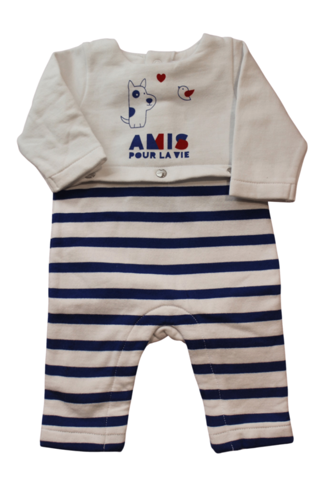Jacadi Paris Jumpsuit, White, 1M / 54cm