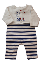 Jacadi Paris Jumpsuit, White, 1M / 54cm
