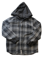 Country Road Shirt with hood, Grey check, 5