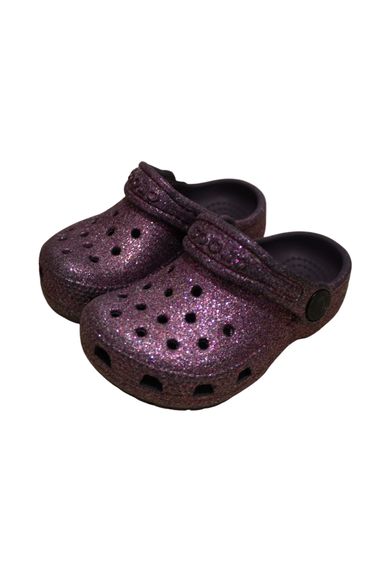 Crocs Shoes, Purple glitter, C6