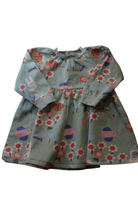 Jack & Milly Dress, Green, rec, blue, white, 6