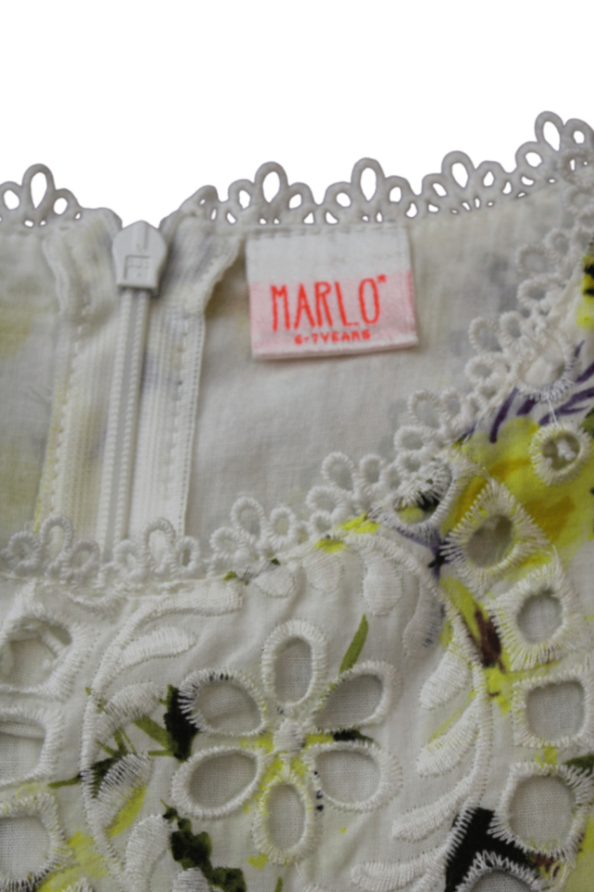 MARLO Dress, White, 6-7 years