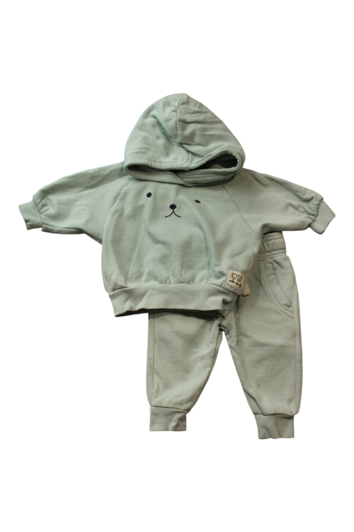 Wilson and Frenchy Tracksuit Set, Pale Sage Green, 6 Months