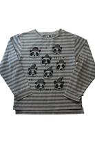 Minti Long-Sleeve Top, White and teal, 7