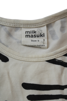 Milk & Masuki Dress, Cream and Black, 5