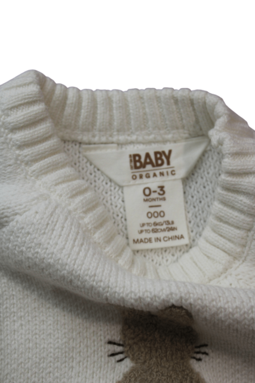 Cotton On Jumper, Cream, 0-3 months / 000